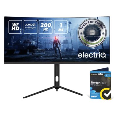 ElectriQ 30" VA UltraWide Full HD 200Hz Curved Gaming Monitor