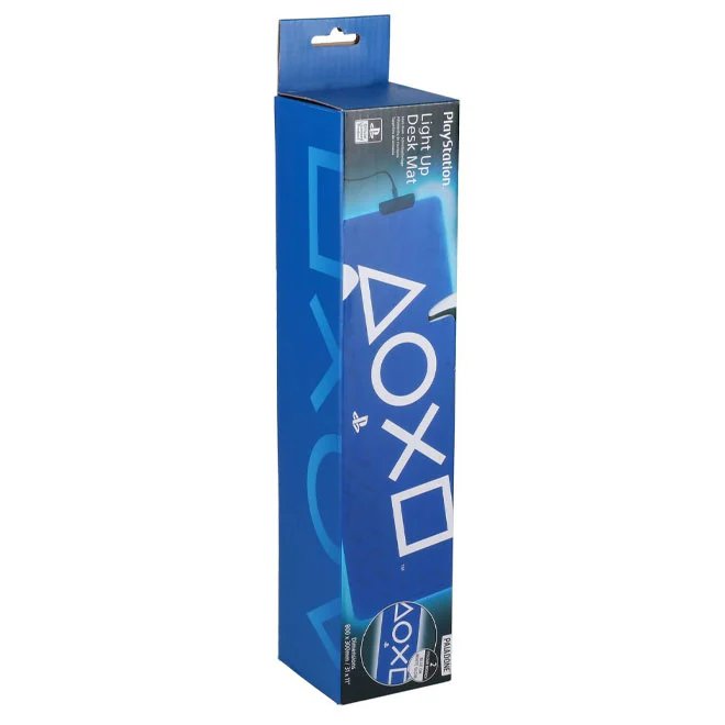 PlayStation Light Up Desk Mat with Blue/White LED Glow