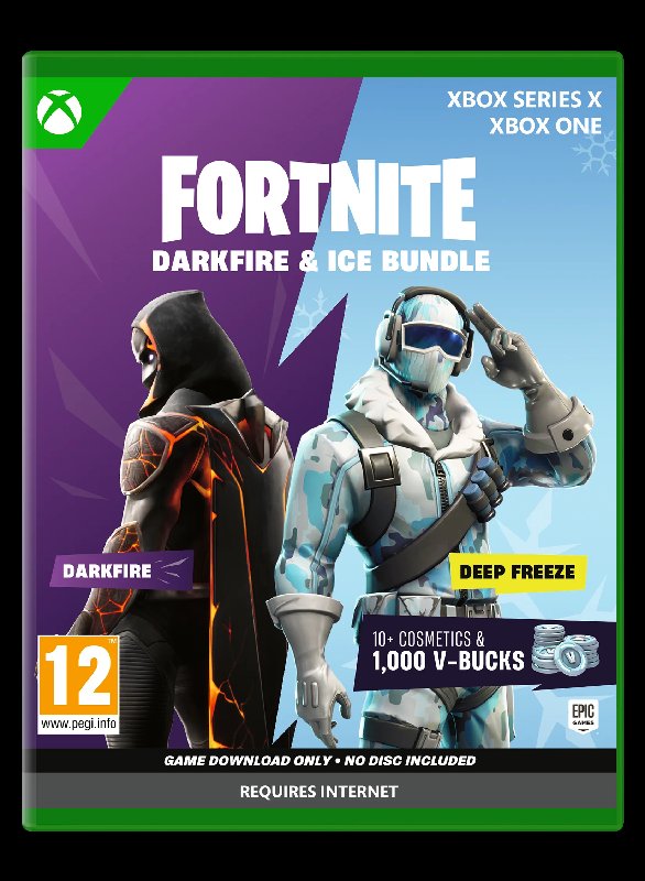 Fortnite Darkfire & Ice Bundle Code in a Box for Xbox Series X