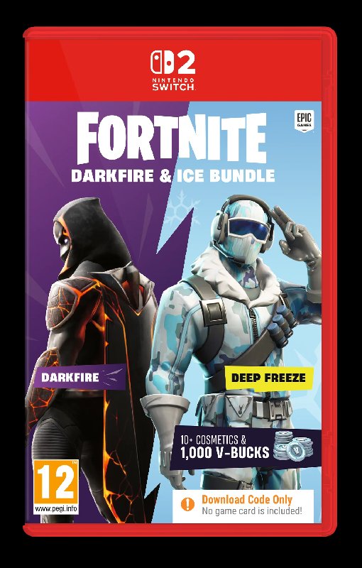 Fortnite Darkfire & Ice Bundle Code in a Box for Nintendo Switch 2