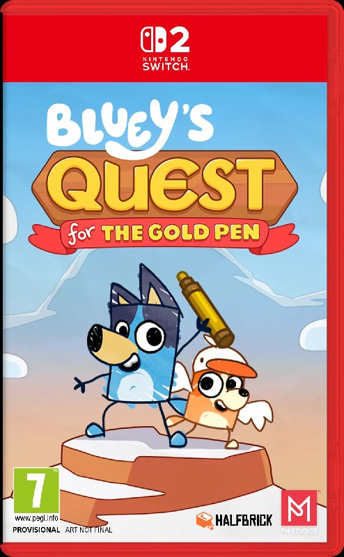 Bluey's Quest for The Gold Pen Nintendo Switch 2 Game (Physical Edition)
