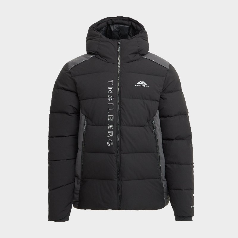 Trailberg Triathlon 2.0 Insulated Puffer Jacket in Black/Ink Grey
