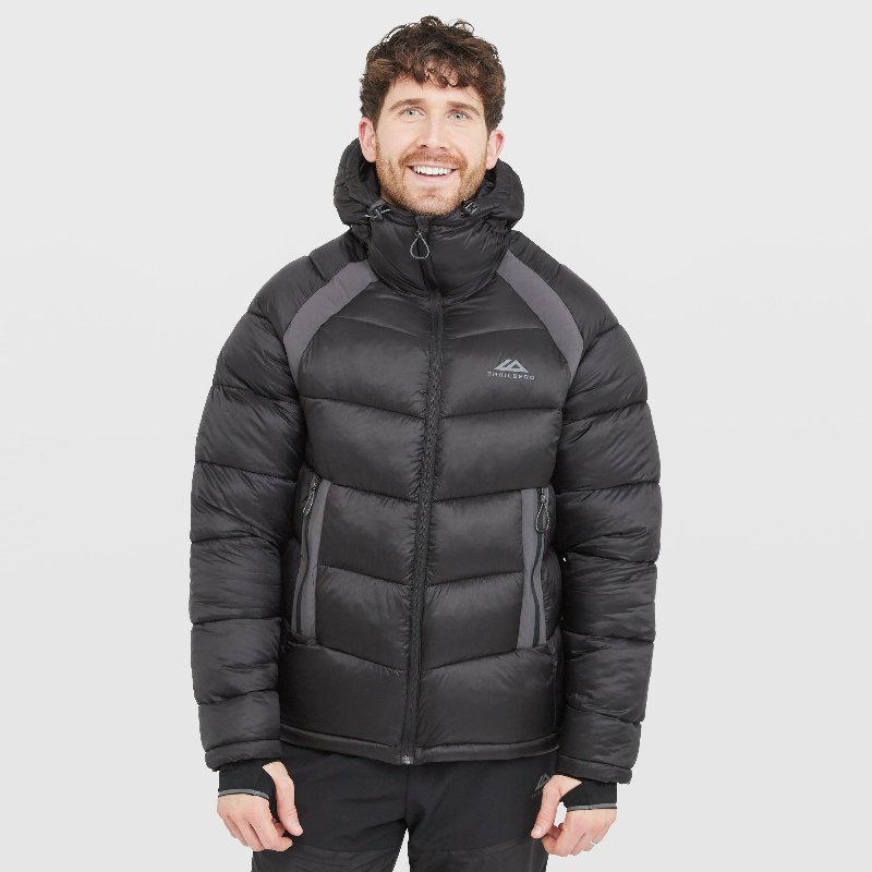 Trailberg Men's Zermat Insulated Jacket in Black/Volcano Grey