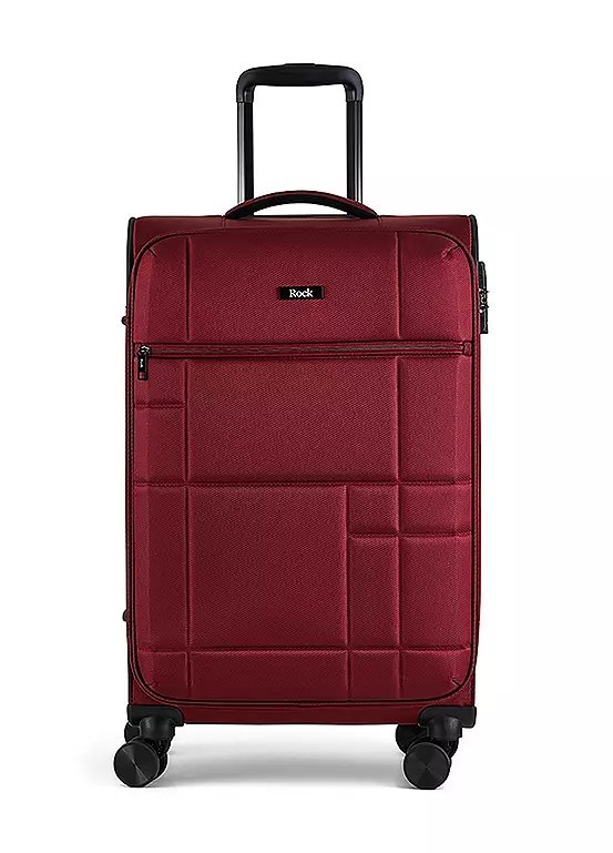 Rock Tokyo 8 Wheel Soft Suitcase - Medium, 65 Litre, Red