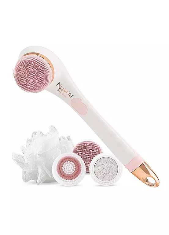 JML NuYou Exfoliating Body Brush with 4 Multifunction Heads