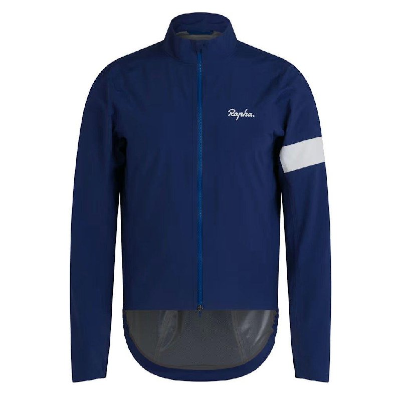 Rapha Core Rain Jacket III - Navy Blue/White