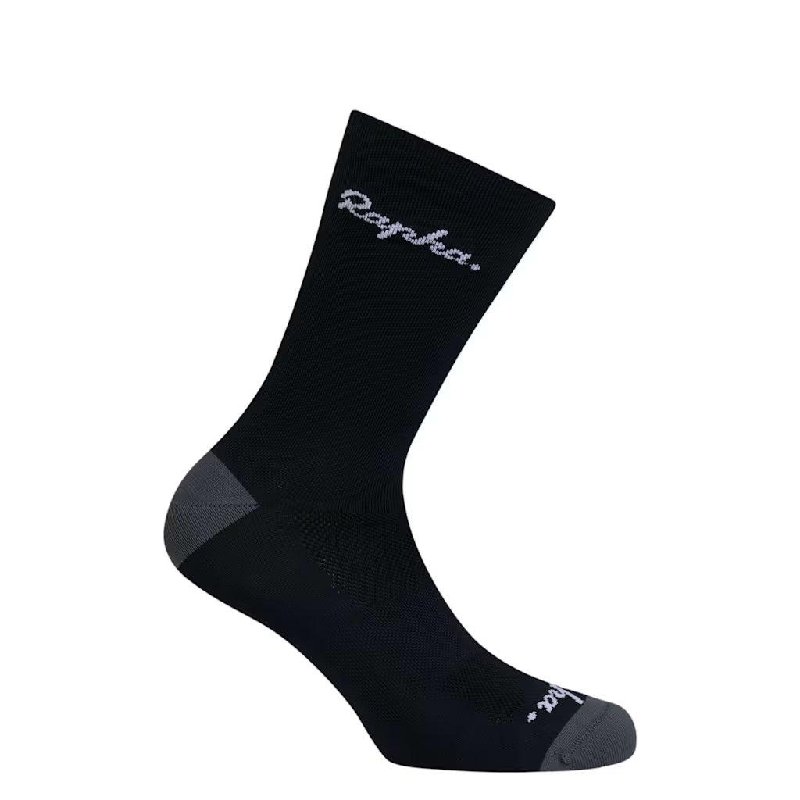 Rapha Unisex Logo Socks - Black/Grey