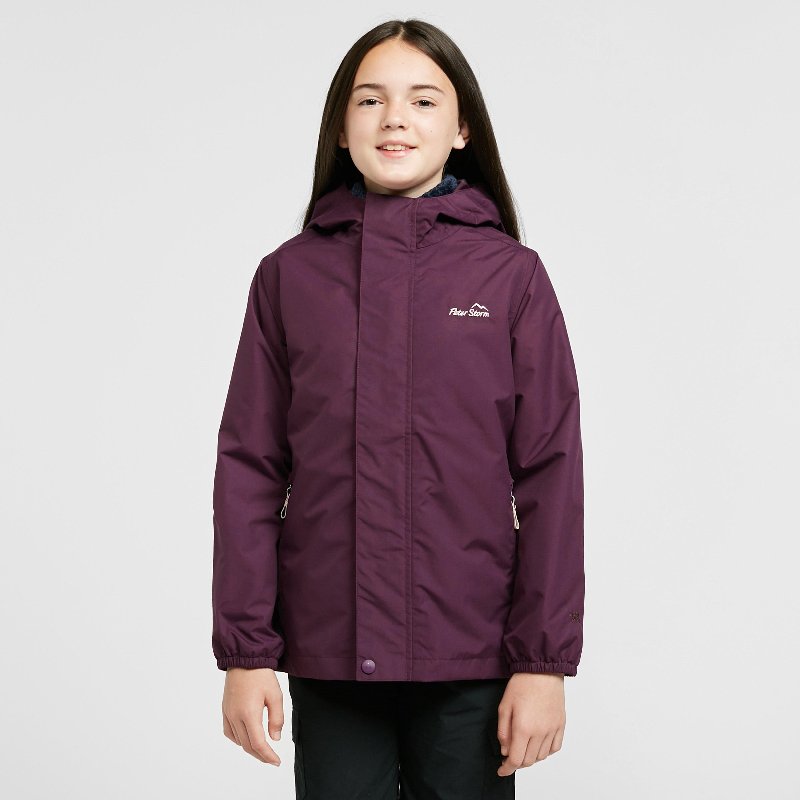 Peter Storm Kids Everyday Waterproof Jacket - Purple