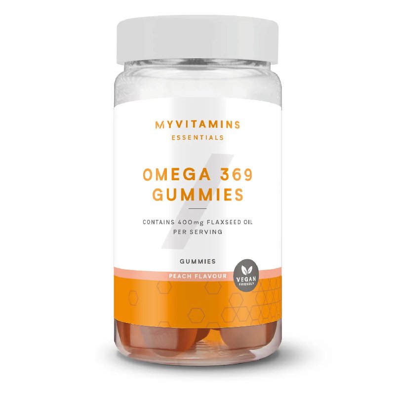 Myvitamins Omega 3-6-9 Gummies Peach Flavour