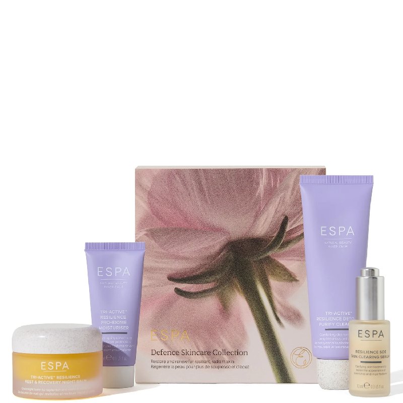 ESPA Defence Skincare Collection Set with Cleanser, Serum, Night Balm and Moisturiser