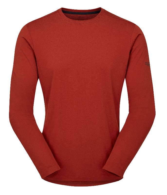 Rab Cinder Crimp Long Sleeve T-Shirt - Red