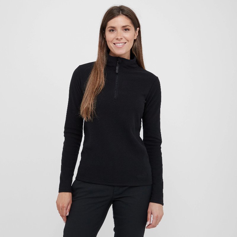 Peter Storm Women's Bracken Half Zip Fleece in Black
