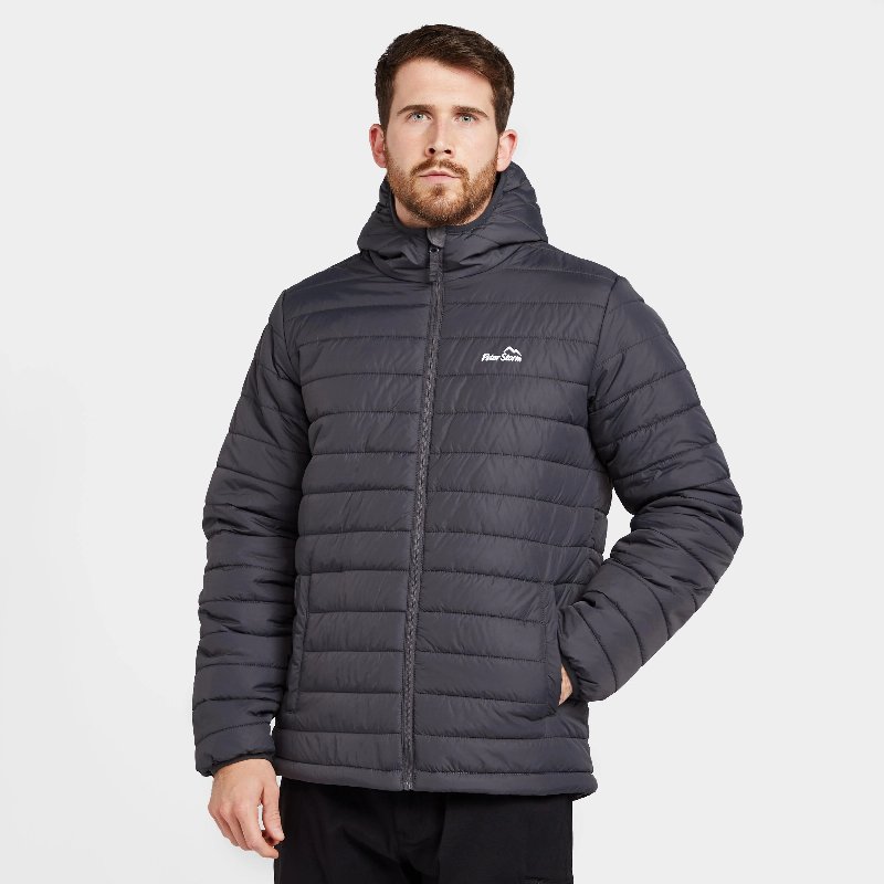 Peter Storm Men's Blisco II Hooded Jacket in Dark Grey