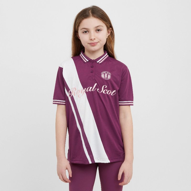 Royal Scot Kids’ Nora Team Polo Top in Amaranth