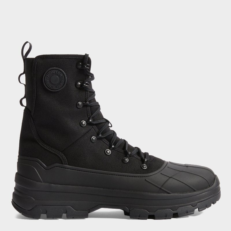 Hunter Men’s Explorer Desert Boots in Black