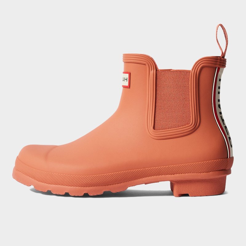 Hunter Women's Tri Colour Chelsea Wellington Boots - Red Flurry
