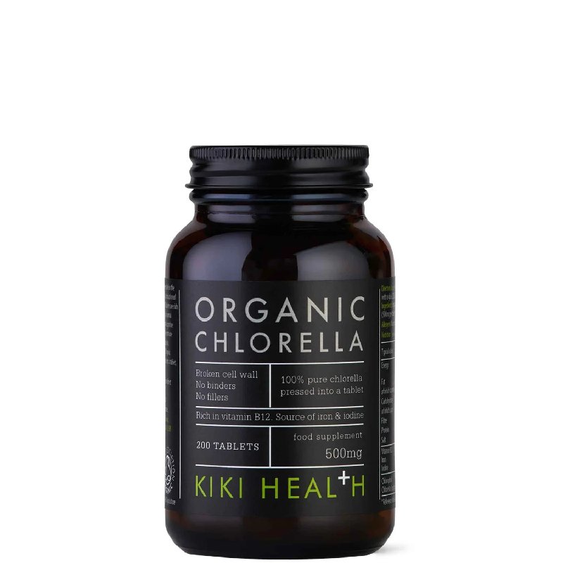 KIKI Health Organic Chlorella Tablets 200 Tablets