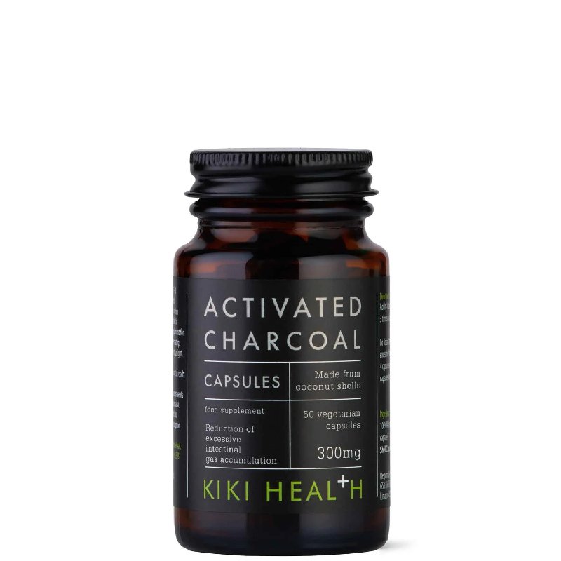 KIKI Health Activated Charcoal 50 Vegicaps
