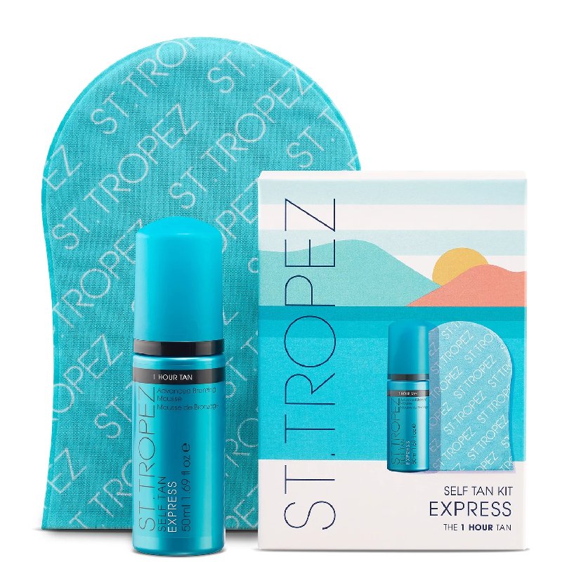 St. Tropez Express Mini Kit with 50ml Mousse and Velvet Mitt