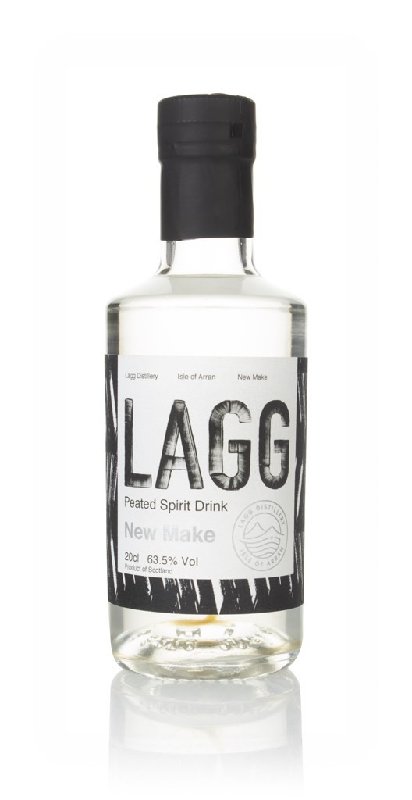 Lagg New Make Peated Spirit Drink, 20cl Bottle, 63.5% ABV