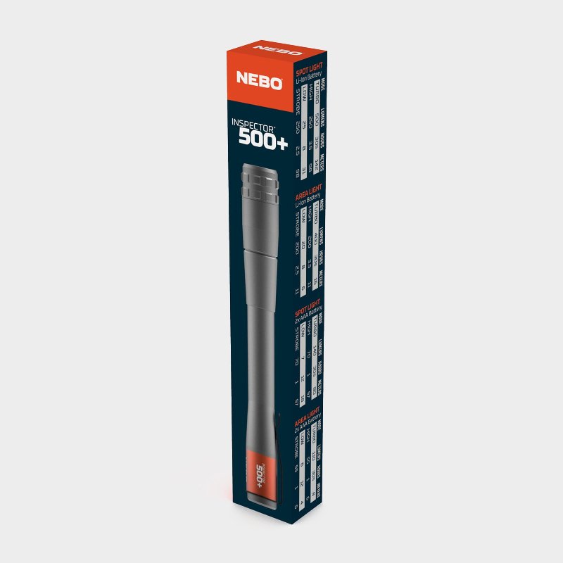 Nebo Inspector 500+ Rechargeable LED Flashlight
