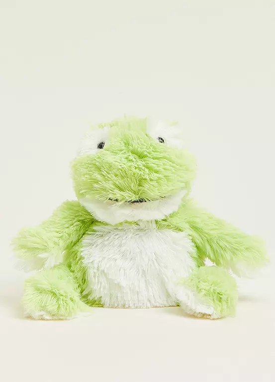 Warmies Junior Frog Microwavable Heatable Plush with Lavender Scent