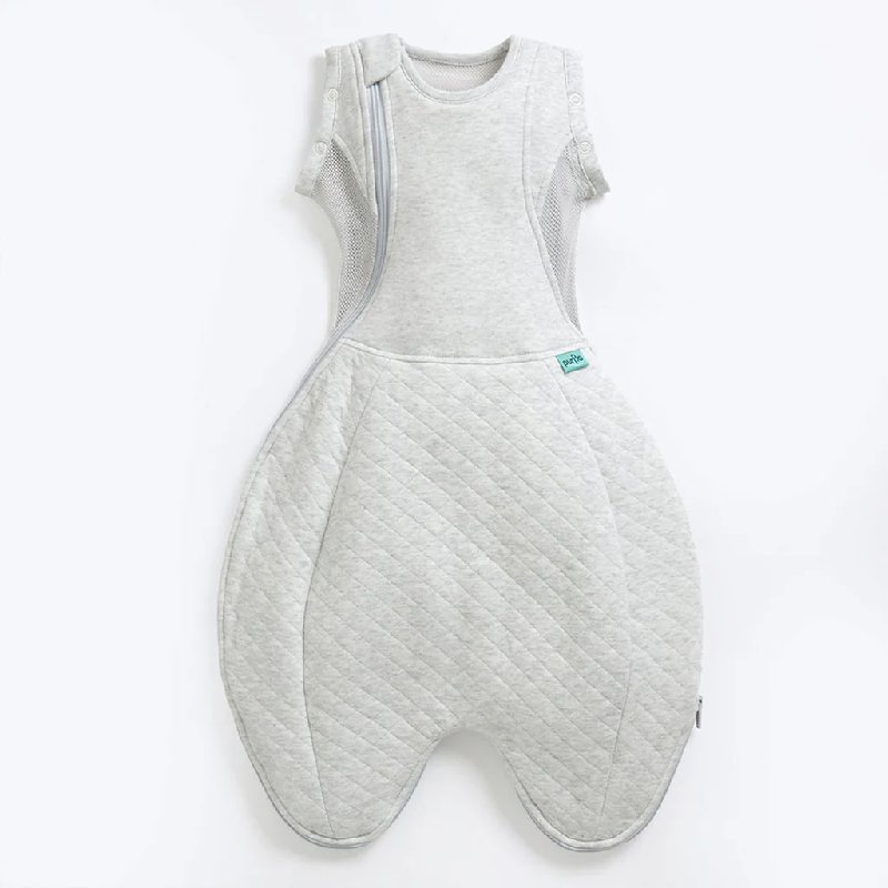 Purflo Swaddle To Sleep Bag - Minimal Grey - TOG 2.5 - 0-4 Months