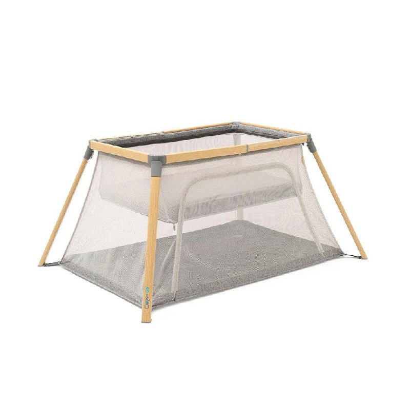 Tutti Bambini CoZee Go 3-in-1 Travel Cot - Oak/Charcoal