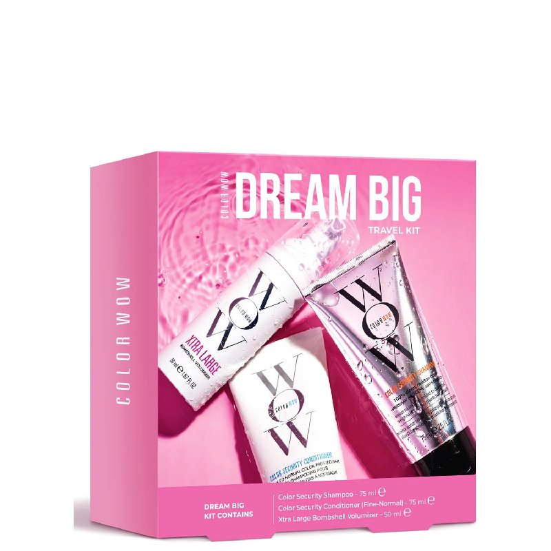 Color WOW Dream Big Travel Kit with Shampoo, Conditioner & Mousse