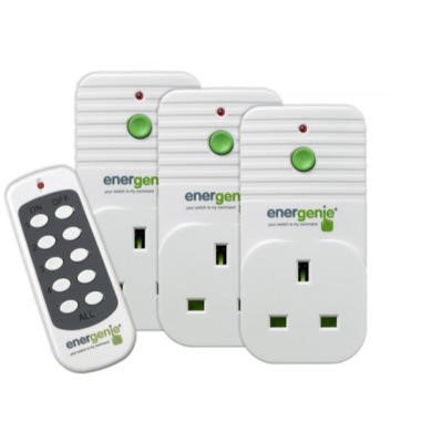 Energenie Wireless Remote Control Sockets 3-Pack with Remote