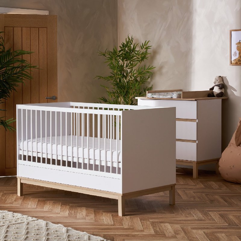 Obaby Astrid 2 Piece Nursery Furniture Set in White