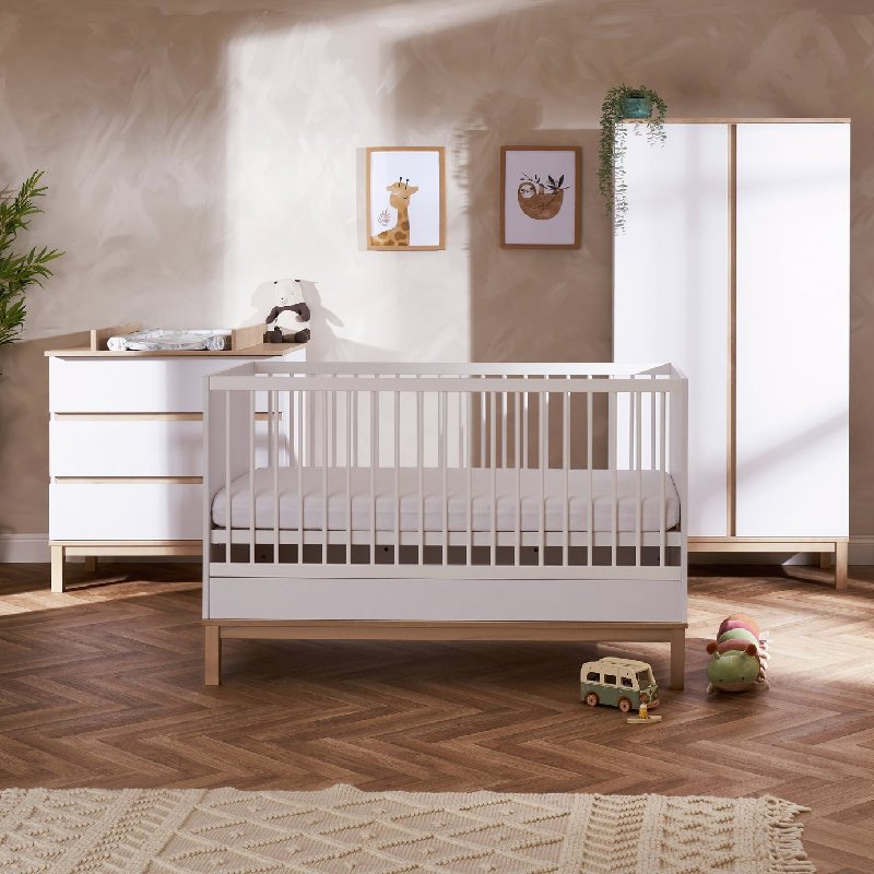 Obaby Astrid 3 Piece Nursery Furniture Set in White