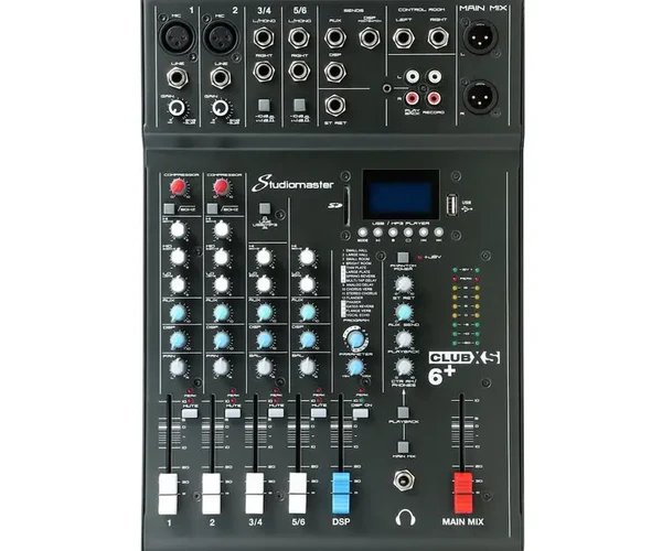 Studiomaster CLUB XS 6+ 6-Channel Mixing Console with Bluetooth and DSP
