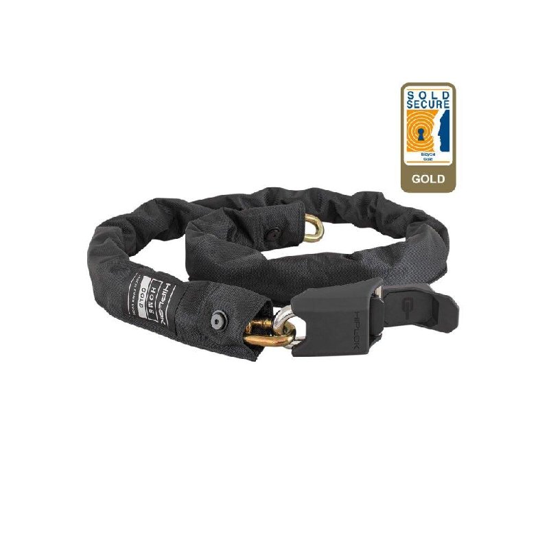 Hiplok Homie Chain Lock Sold Secure Gold 1.5m Black