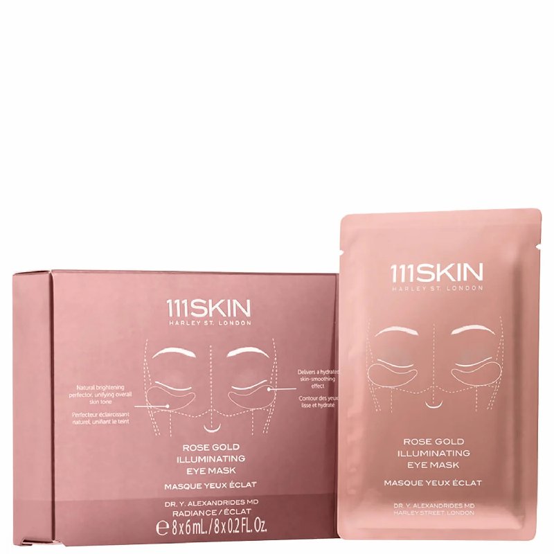 111SKIN Rose Gold Illuminating Eye Mask Box - 8 Masks
