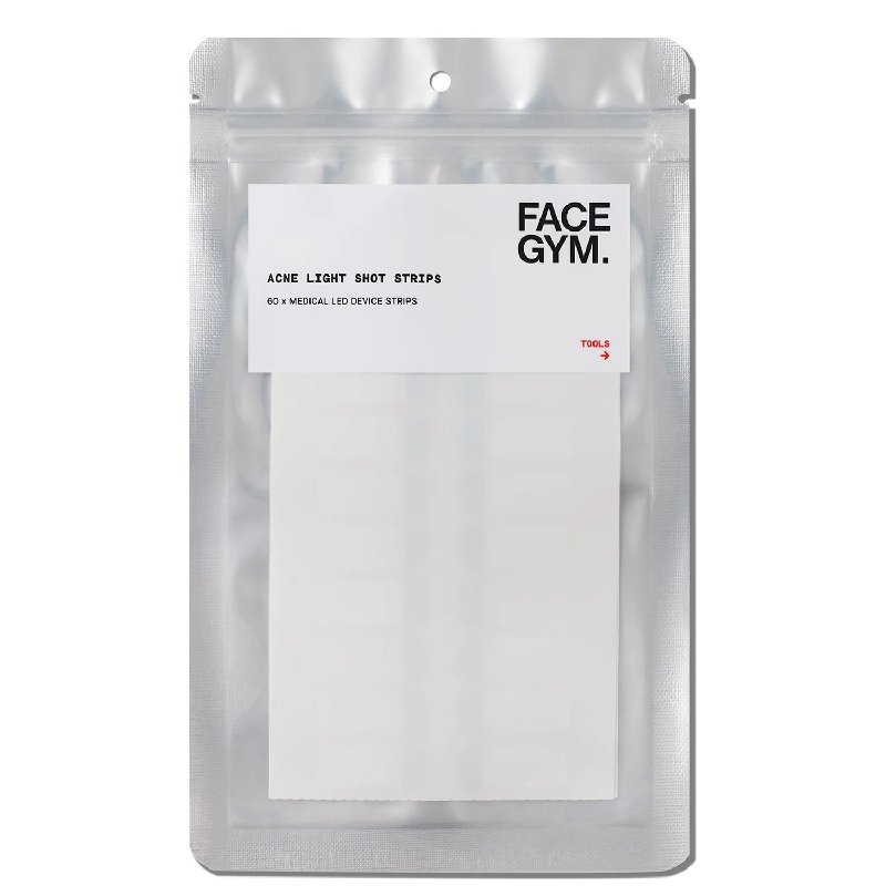 FaceGym Acne Light Shot Device Refill Strips, 60 Strips, 6g