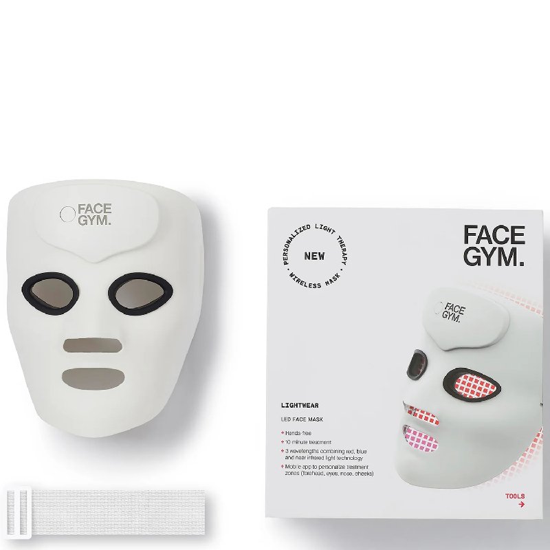 FaceGym LIGHTWEAR LED Face Mask with Red and Purple Light Therapy