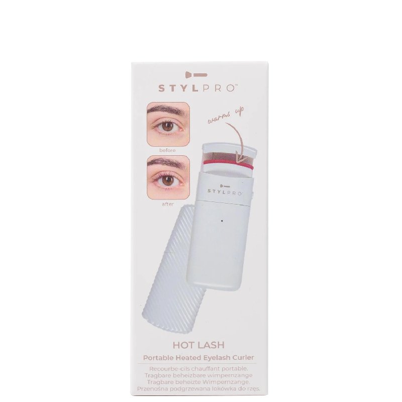 StylPro Heated Eyelash Curler with Protective Case and Batteries