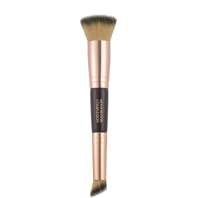 Charlotte Tilbury Hollywood Complexion Brush - Dual-Ended Synthetic Makeup Brush