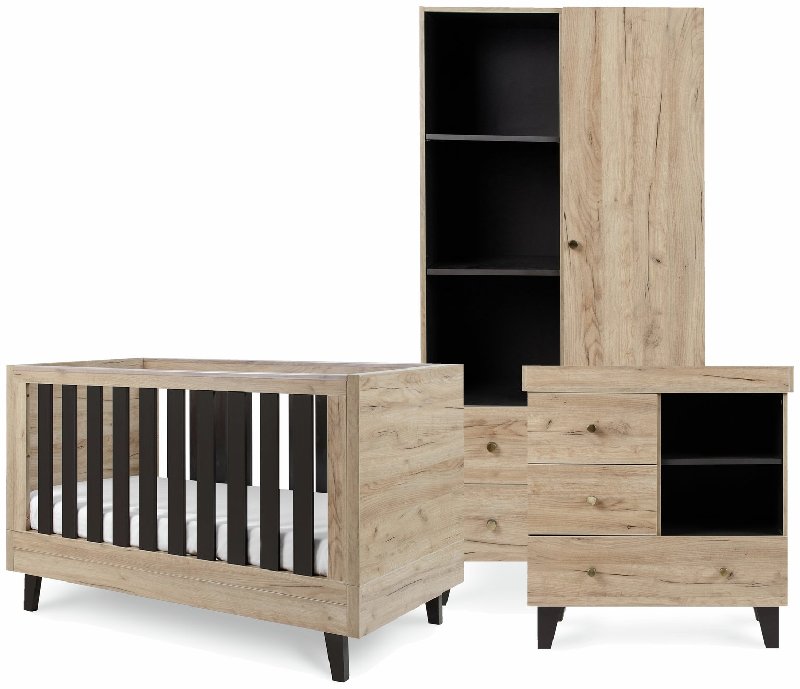 Tutti Bambini Como Nursery 3 Piece Furniture Set in Oak Grey