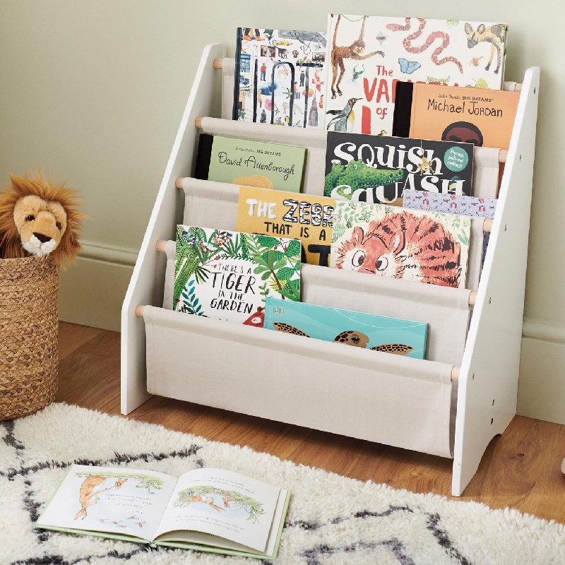 Great Little Trading Company Sling Bookcase in Natural Finish