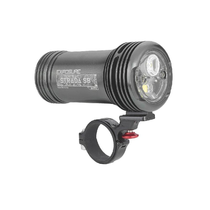 Exposure Lights Strada Mk12 Super Bright AKTIV Front Light, Dark Grey