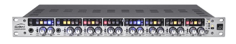 Audient ASP880 8-Channel Variable Input Impedance Microphone Preamp