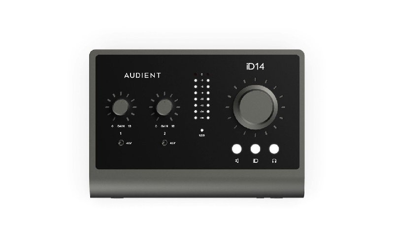 Audient iD14 mkii 10 in 6 out High Performance USB Audio Interface with Scroll Control