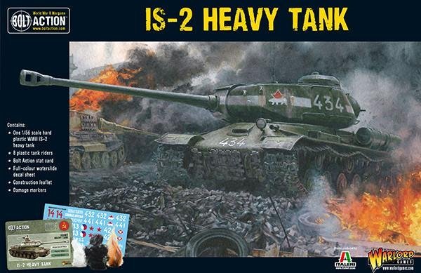 Bolt Action IS-2 Heavy Tank Soviet Army Plastic Model Kit with Infantry Squad