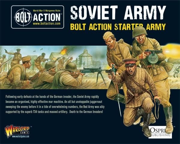 Bolt Action Soviet Starter Army Box Set with T34/85 Tank and Infantry