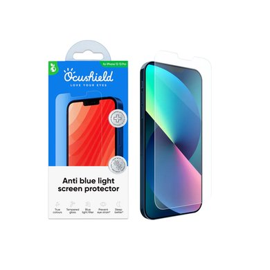 Ocushield Anti Blue Light Tempered Glass Screen Protector for iPhone 13/13 Pro/14