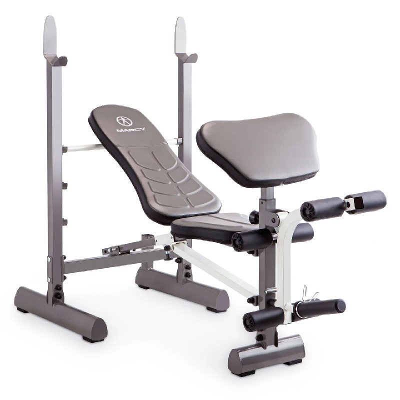 Marcy MWB20100 Folding Barbell Weight Bench with Leg Developer