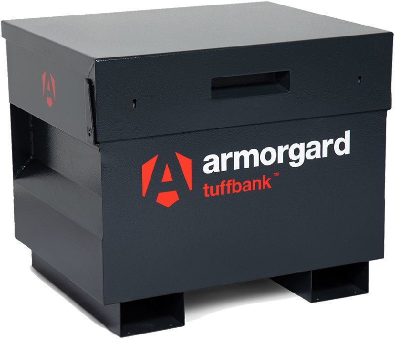 Armorgard TuffBank TB21 Site Box in Dark Grey, 640 x 760 x 615mm