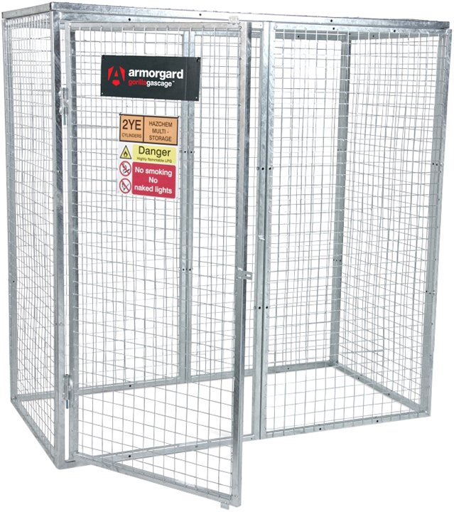 Armorgard GorillaGas Cage GGC7 Steel Gas Bottle Cage, 2916L Capacity